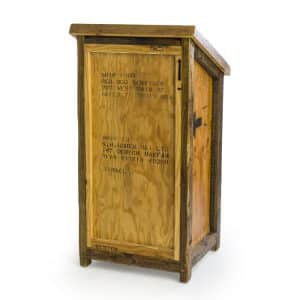 דוכן נואם עץ ממוחזר