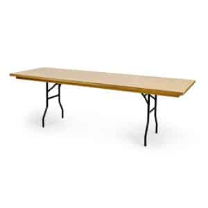 שולחן אירוויזיון עץ טבעי רגליים מתקפלות